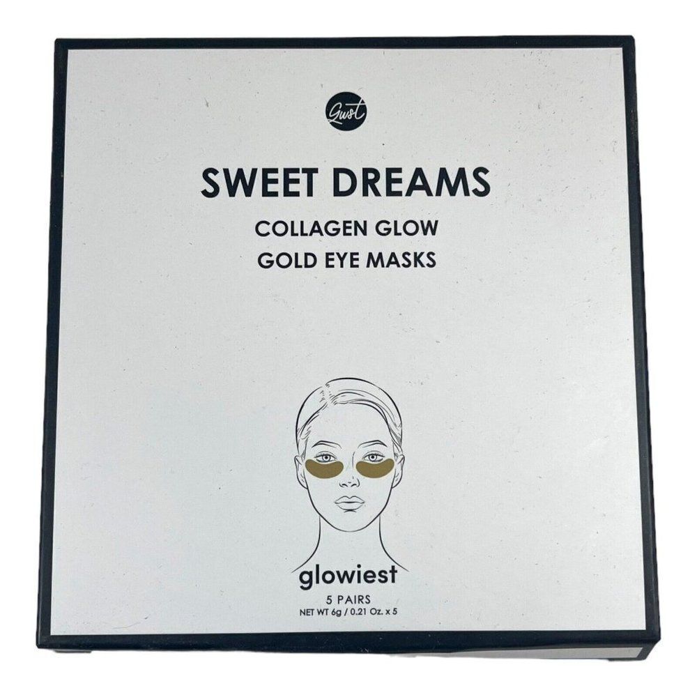 Sweet Dreams Collagen Glow Gold (5 Pack) Eye Masks in Box  Glowiest NEW NIB
